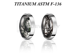 Накрутка из титана Ti Metal эллипс с минералами