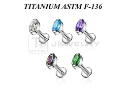 Лабрет из титана Ti Metal лиора