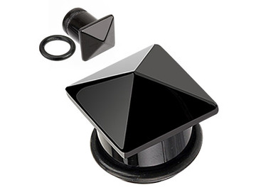 Плаги из черного агата