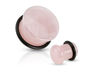 Плаги из розового кварца