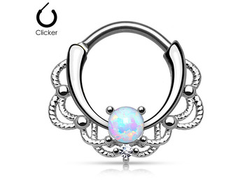 Кликер ажурный с опалом