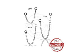 Цепочка для пирсинга Steel and Silver стальная Цепочка для пирсинга Steel and Silver стальная