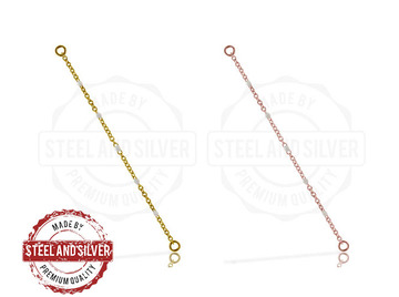 Цепочка для пирсинга Steel and Silver со вставками