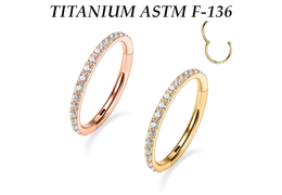 Кликер из титана Ti Metal с золотым покрытием