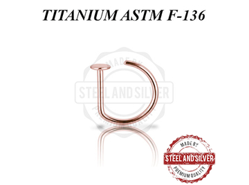 Нострил обманка Steel and Silver D-ring