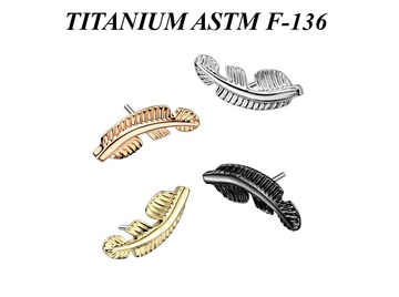 Вставка из титана пёрышко