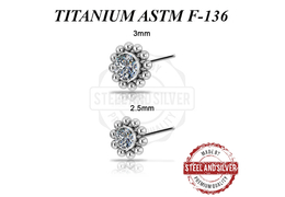 Вставка титановая Steel and Silver с с Premium Zirconia Вставка титановая Steel and Silver с с Premium Zirconia