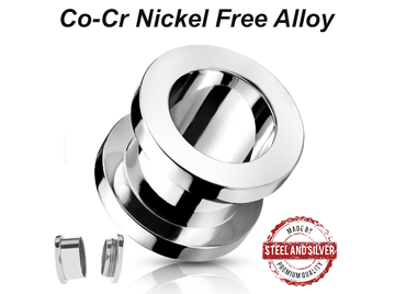 Тоннели Steel and Silver кобальт-хром